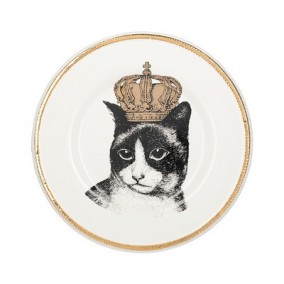Тарелка &quot;Кошка-царица&quot; Керамическая тарелка