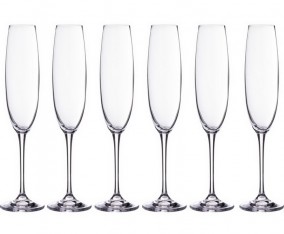 Набор бокалов для шампанского &quot;FULICA&quot;   Набор бокалов из стекла 6 шт. 250 мл.