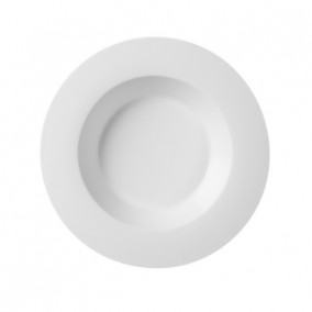 Фарфоровая тарелка суповая с широким римом &quot;Ресторатор&quot; Фарфоровая тарелка суповая с широким римом
