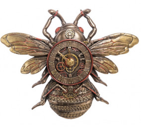 Настенные часы &quot;Механическая пчела&quot; Настенные часы в стиле стимпанк