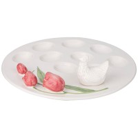 Пасхальная тарелка для яиц "Тюльпаны"
