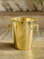 Ведро для шампанского из золотой латуни
