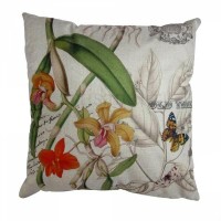 Диванная подушка "Цветы орхидеи"  