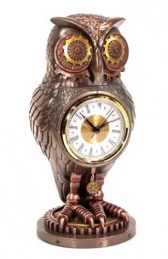 Настольные часы &quot;Ночной страж&quot;   Настольные часы в стиле стимпанк  11,5 x 13 x 26,5 см