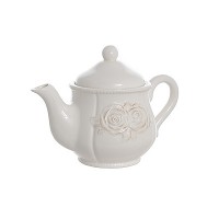 Керамический чайник "Кремовые розы"