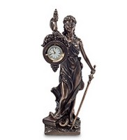 Статуэтка-часы "Фемида-богиня правосудия"