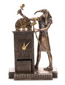 Настольные часы &quot;Тот - бог просвящения&quot;    Часы - статуэтка с древнеегипетским божеством бога Тота