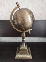 Глобус из бронзы "Географ" 