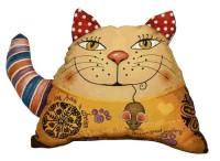 Подушка игрушка "Кот с мышкой"        