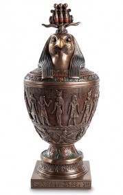 Египетская ваза &quot;Чаша Гора&quot; Чаша с крышкой  в Египетском стиле.