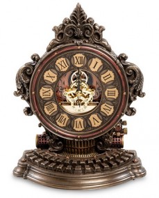 Часы настольные &quot;Эпоха механики&quot; Настольные часы в стиле стимпанк.