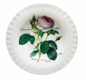 Фарфоровая суповая тарелка &quot;Роза Редаут&quot;  Фарфоровая суповая тарелка Роза Редаут