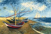 Гобеленовый купон "Лодки. Ван Гог"   