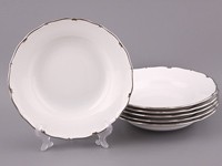 Фарфоровый набор тарелок &quot;Симона&quot; Фарфоровый набор тарелок 